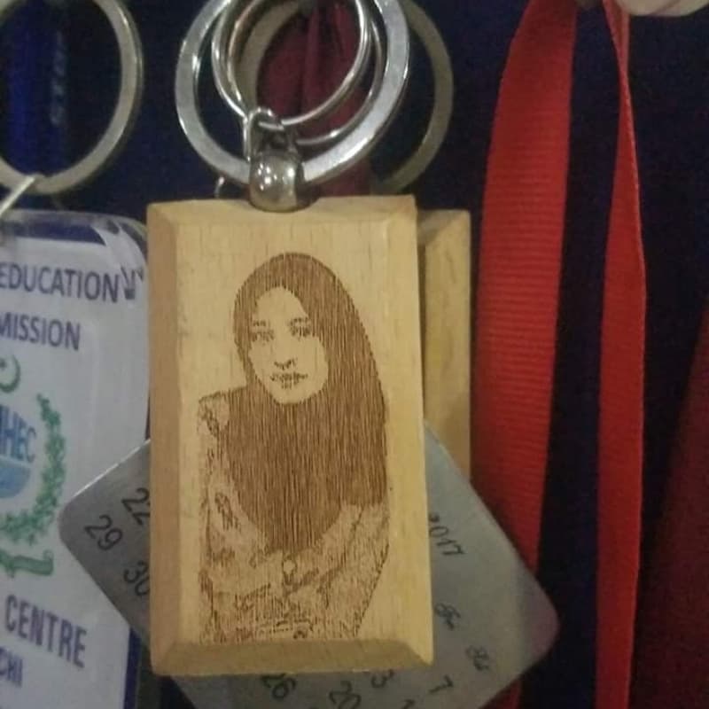 wooden customize keychain